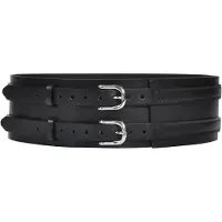 Haute Cuir Cinturón 'Patrician Wide Belt' negro