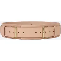 Haute Cuir Cinturón 'Double Buckle' piel
