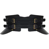 Haute Cuir Cinturón 'Peplum Maia Corset Belt' negro