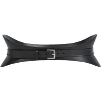 Haute Cuir Cinturón 'Crescent Corset Belt' negro