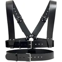Haute Cuir Cinturón 'Body Cage Harness' negro