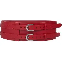 Haute Cuir Cinturón 'Patrician Wide Belt' rojo
