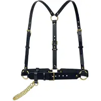 Haute Cuir Cinturón 'Chained Harness' negro