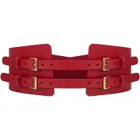 Haute Cuir Cinturón 'Maia Corset' rojo