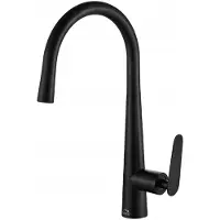 Laveo Grifo de cocina de pie, color negro, calidad estándar