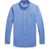 Ralph Lauren para hombre. 710928254003 Camisa fil-à-fil elástica Slim Fit azul (XXL), Casual, Fiesta, Algodón, Clásico, Manga larga, Po