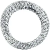 vidaXL Alambre de púas concertina, alambre de púas, acero galvanizado, 100 metros