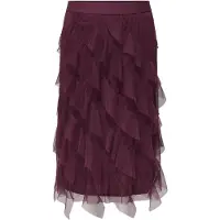 ONLY Falda 'CARLafalda' rojo vino