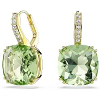 Swarovski Pendientes 'MILLENIA' oro / verde / transparente