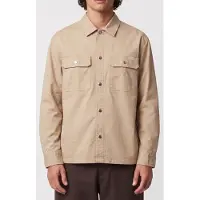 Calvin Klein Long Sleeve Utility Relaxed Overshirt White Pepper Talla: S | Manga Larga Outlet | Hombre | Blanco