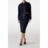 Guess Marciano GUESS Kylie Pencil Denim S Rinse Talla: 36 | Faldas Midi Outlet | Mujer | Azul
