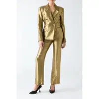 Guess Marciano GUESS Milla Pant Antique Gold Multi Talla: 42 | Pantalones Formales Outlet | Mujer | Amarillo