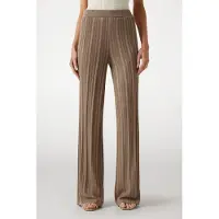 Guess Marciano GUESS Gia Ribbed Swtr Pant Natural Almond + Gol Talla: M/30 | Pantalones Outlet | Mujer | Marrón
