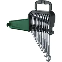 Bosch Juego de llaves combinadas para herramientas manuales, 12 piezas.