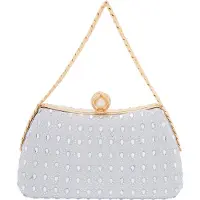 Faina Bolso de noche oro / plata