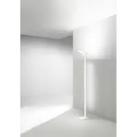 Perenz Lámpara de pie LED QUADRA blanca, de metal, con una altura de 180 cm. Marca: