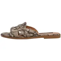 Pepe Jeans para mujer. PLS900018 Sandalias Dyana Snake beige (37), Plano, 1 a 3cm, Ninguno, Casual, Animal print, outlet 2026.
