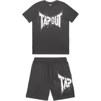 TAPOUT Ropa para correr 'Dunlab' antracita / blanco
