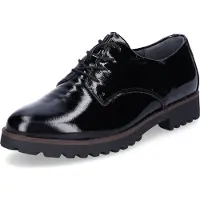 Waldlaufer Zapatos con cordón 'Komfort Schnürschuh Damen 772001-143 001 Lackleder in schwarz' negro