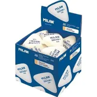 Milan Caja De 28 Gomas De Borrar Triangulares Grandes De Caucho Sintético Suave