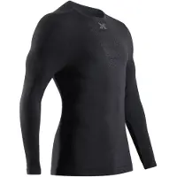X-Bionic - Ropa interior térmica - Mightywool Shirt LS M Black de Lana - Talla S - Negro
