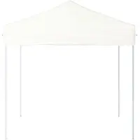 vidaXL Tienda de campaña plegable para fiestas, blanca, 2x2 metros