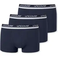 Schiesser Calzoncillo boxer azul noche / blanco