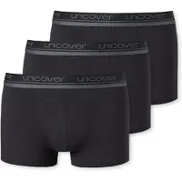 Schiesser Calzoncillo boxer gris basalto / negro