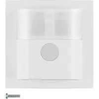 Hager Sensor de movimiento Berker IR, modelo 85341289, línea Komfort, alcance de 1,1 metros, conexiones S.1/B.3/B.7, acabado brillante