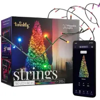 Twinkly Strings, 750 LEDs RGB, cable negro, 60 metros, grado de protección IP44