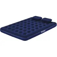 Bestway Cama De Aire Doble Con Bomba Incorporada 67374 Queen Easy Inflate Flocked Airbed 203x152x22 Cm