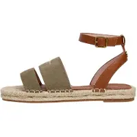 Pepe Jeans para mujer. PLS900010 Sandalias de Piel Auri Street verde caqui (36), Marrón, Plano, Hebilla, Casual, outlet 2026.