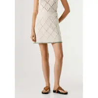 Pepe Jeans Falda 'Kaira' blanco lana