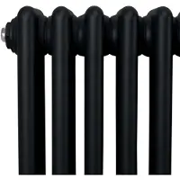 MonsterShop Radiador tradicional de 3 columnas - 1800 x 202 mm - Color negro