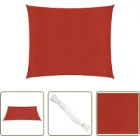 The Living Store Toldo solar Living Store, 160 g/m², color rojo, 2 x 2,5 metros, fabricado en HDPE
