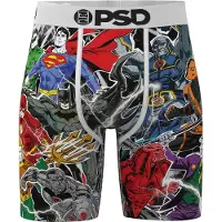 PSD Calzoncillo boxer 'DC Battle' azul / gris claro / rojo sangre / negro