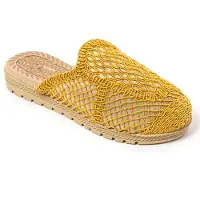 Brasileras Zapatillas de casa 'Suna' mostaza
