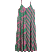 Bonprix Vestido de verano verde / rosa claro