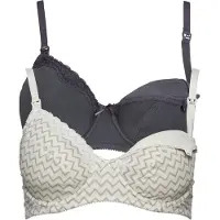 Bonprix Sujetador de lactancia beige claro / beige oscuro / berenjena