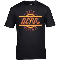 AC/DC Camiseta 'High Voltage mens Black t-shirt' negro