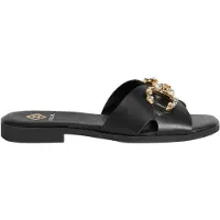 Desa Zapatos abiertos 'Hausschuhe' negro