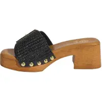 Desa Zapatillas de casa 'Hausschuhe mit Absatz' negro