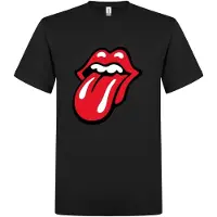 The Rolling Stones Camiseta 'Rolling Stones 1971 Classic tonque T-Shirt' negro