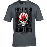 Rockshirts Camiseta 'Five Finger Death Punch Obey T-Shirt' gris