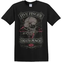 Rockshirts Camiseta 'Five Finger Death Punch Wicked Master T-Shirt' negro