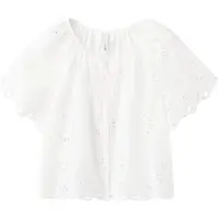 Mango Blusa 'BROTES' blanco natural