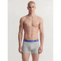 Jack & Jones Calzoncillo boxer 'JACSOLID' navy / gris moteado / negro / negro moteado