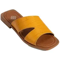 Desa Zapatos abiertos 'Folien' amarillo