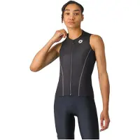Castelli - Women's Anima Flow Sleeveless - Maillot de ciclismo sin mangas size S, gris