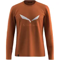 Salewa - Solidlogo Dry L/S Tee - Camiseta de manga larga size XL, rojo